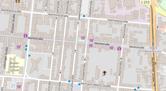 Friseur auf Satellitenbild