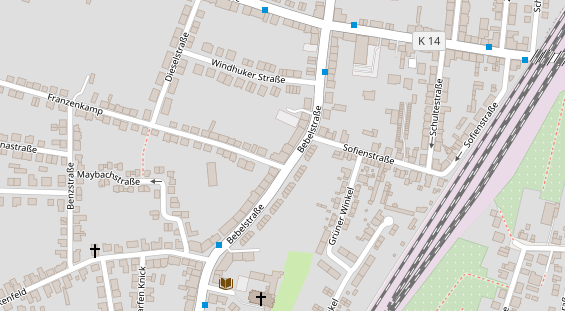 Friseur auf Satellitenbild