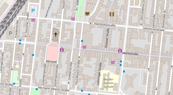 Friseur auf Satellitenbild