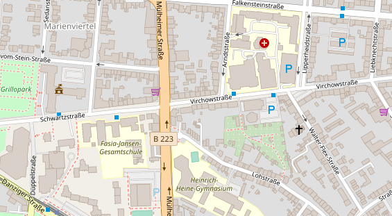 Friseur auf Satellitenbild