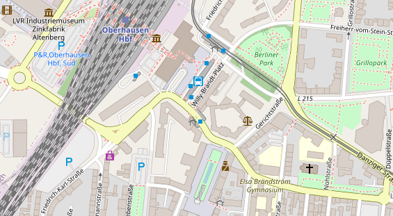 Friseur auf Satellitenbild