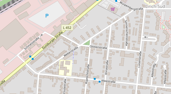 Friseur auf Satellitenbild