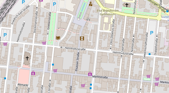 Friseur auf Satellitenbild