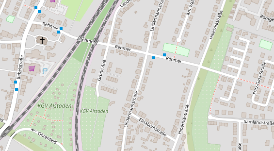 Friseur auf Satellitenbild