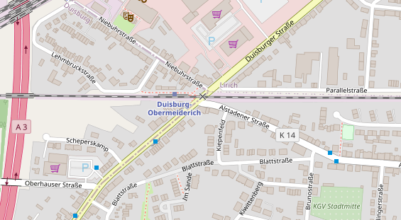 Friseur auf Satellitenbild