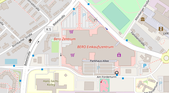 Friseur auf Satellitenbild