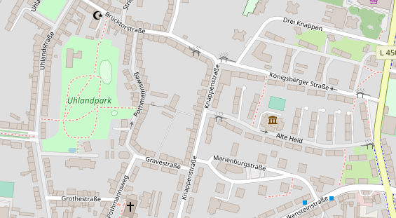 Friseur auf Satellitenbild