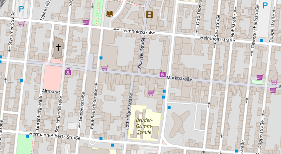 Friseur auf Satellitenbild