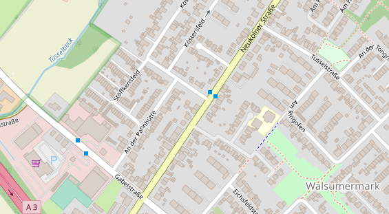 Friseur auf Satellitenbild