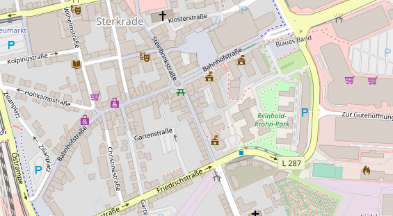 Friseur auf Satellitenbild