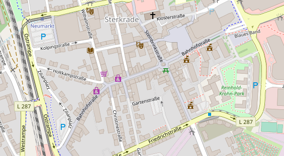 Friseur auf Satellitenbild