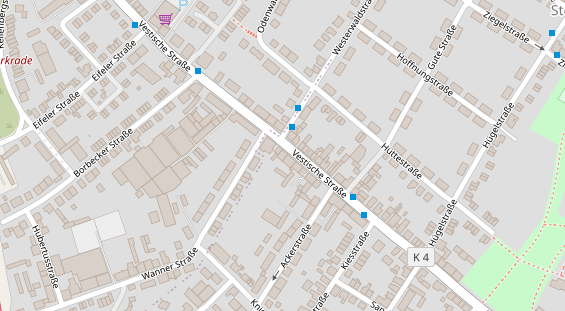 Friseur auf Satellitenbild