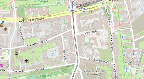 Friseur auf Satellitenbild