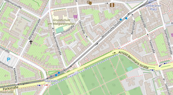 Friseur auf Satellitenbild