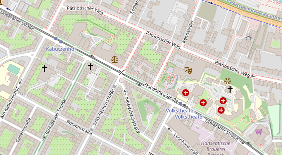 Friseur auf Satellitenbild