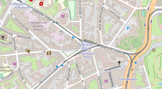 Friseur auf Satellitenbild