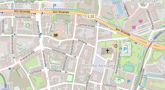 Friseur auf Satellitenbild