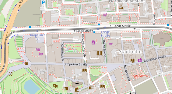 Friseur auf Satellitenbild