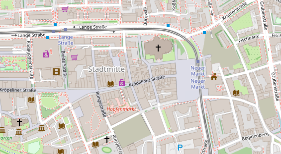 Friseur auf Satellitenbild