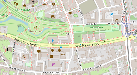 Friseur auf Satellitenbild