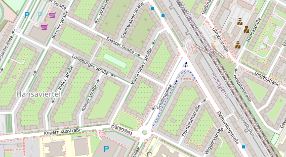 Friseur auf Satellitenbild