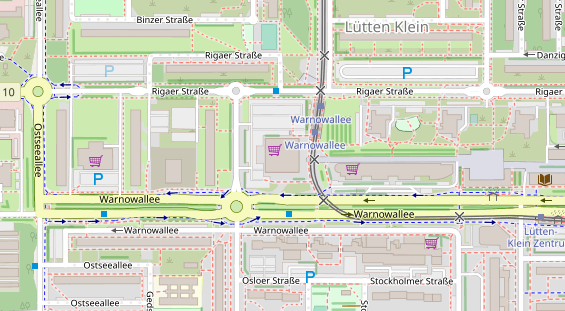 Friseur auf Satellitenbild