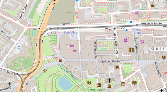 Friseur auf Satellitenbild