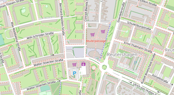 Friseur auf Satellitenbild