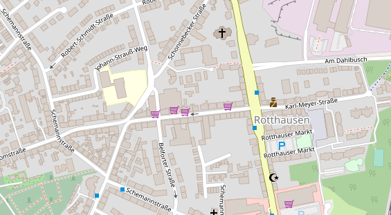 Friseur auf Satellitenbild