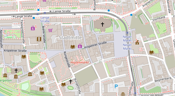 Friseur auf Satellitenbild