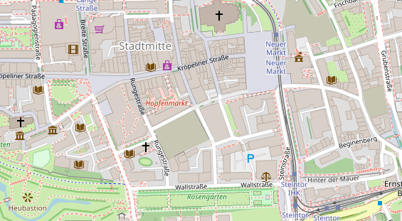 Friseur auf Satellitenbild