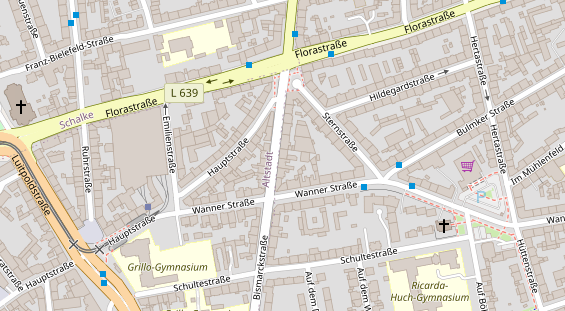 Friseur auf Satellitenbild