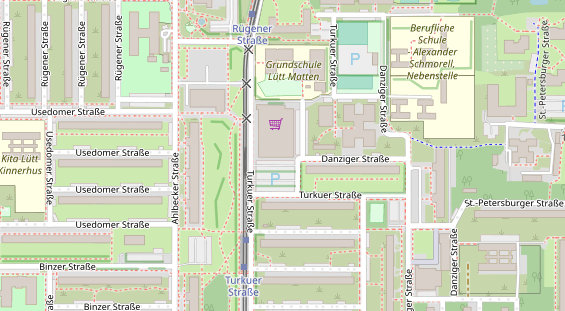 Friseur auf Satellitenbild