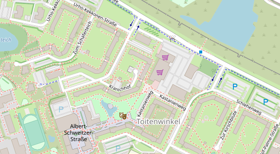 Friseur auf Satellitenbild