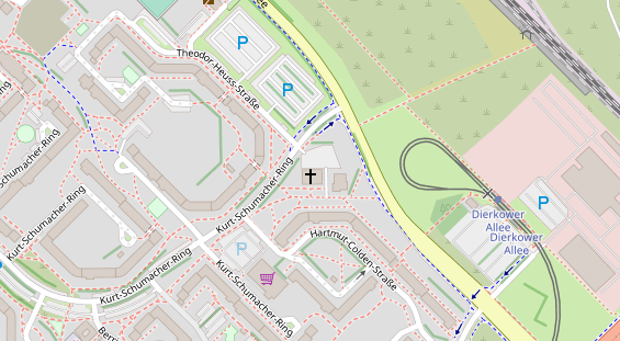 Friseur auf Satellitenbild