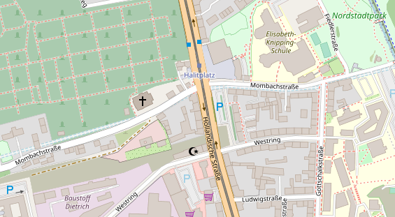 Friseur auf Satellitenbild