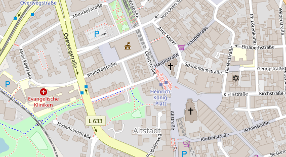 Friseur auf Satellitenbild