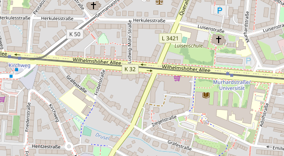 Friseur auf Satellitenbild