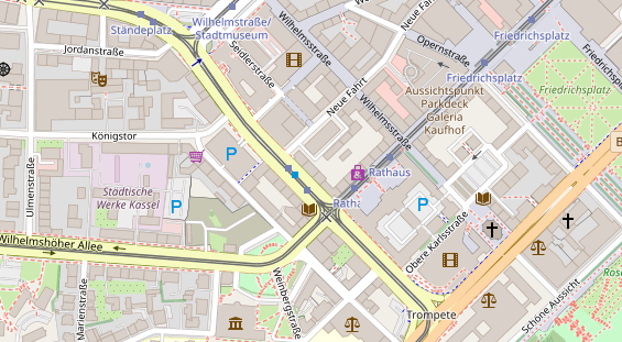 Friseur auf Satellitenbild