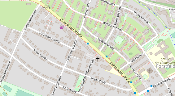 Friseur auf Satellitenbild