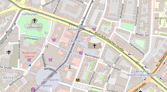 Friseur auf Satellitenbild