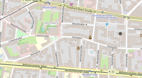 Friseur auf Satellitenbild