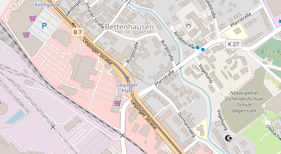 Friseur auf Satellitenbild