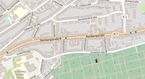 Friseur auf Satellitenbild