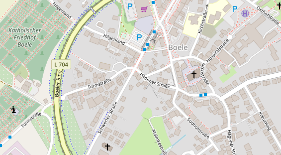 Friseur auf Satellitenbild