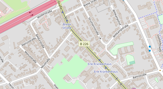 Friseur auf Satellitenbild