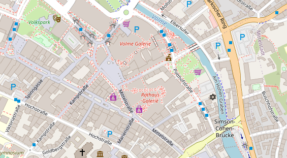 Friseur auf Satellitenbild