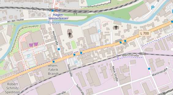 Friseur auf Satellitenbild