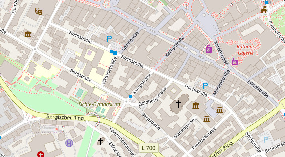 Friseur auf Satellitenbild