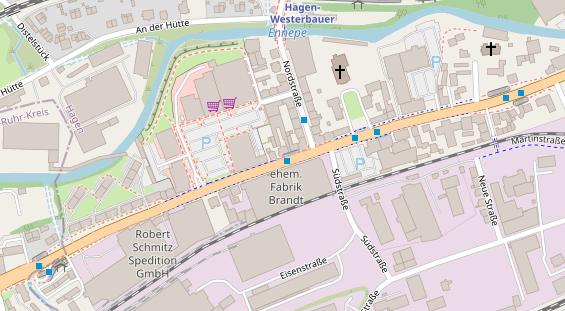 Friseur auf Satellitenbild